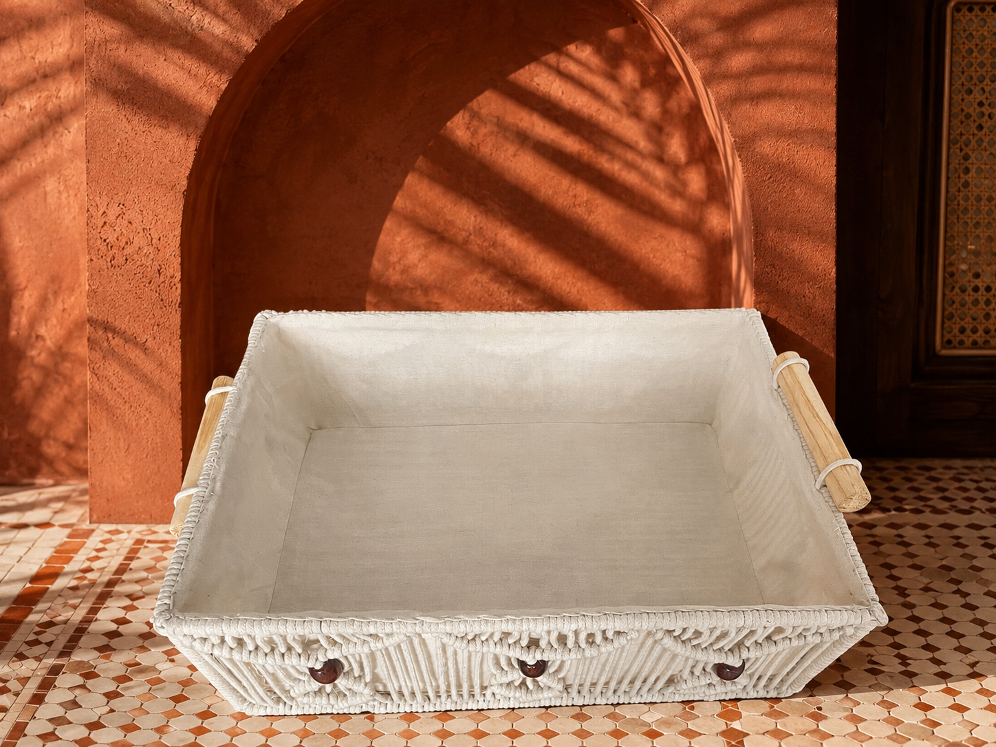 Handmade Macramé Atelier Basket