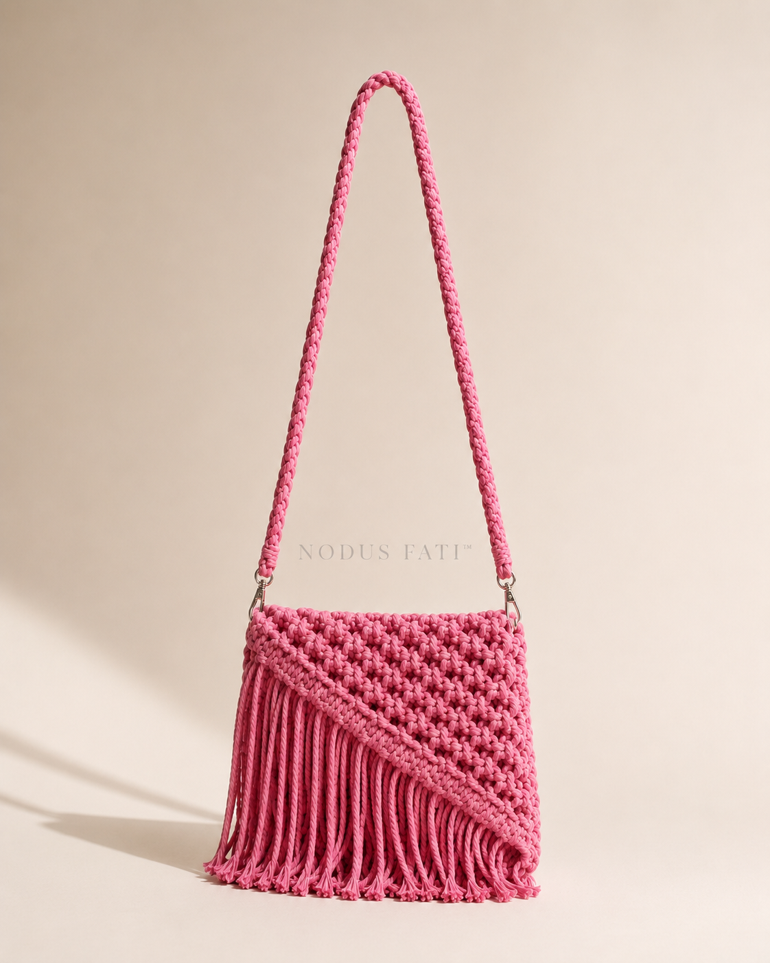 Pink Handcrafted Phone Sling