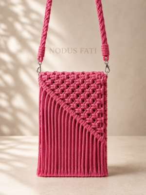 Pink Handcrafted Phone Sling